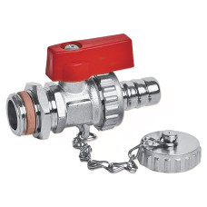 Кран сливной Bonomi РН 1/2'' хромированный