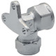 Коліно настінне затискне хромоване Comisa 15x1/2" ВР