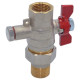 Кран-американка Comisa с подключением зонда ТЛ 1/2"
