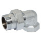 Американка никелированная угловая Pattaroni 1/2" (под прокладку)
