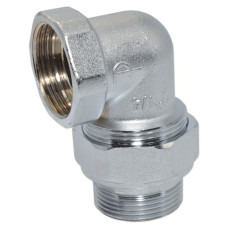 Американка никелированная угловая Pattaroni 1 1/2" (под прокладку)