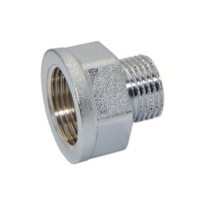 Перехідник хромований латунний Pattaroni 1"x3/4" ВЗ