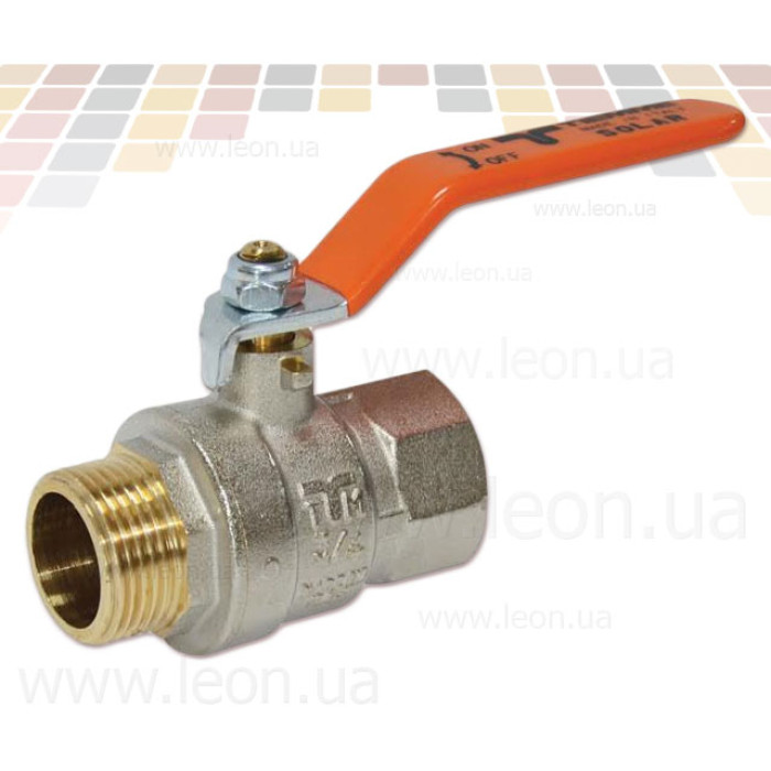 Кран шаровый для солнечных систем Tiemme Solar ВН 3/4"
