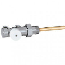 Кран нижнего подключения Caleffi 1/2" горизонтальный
