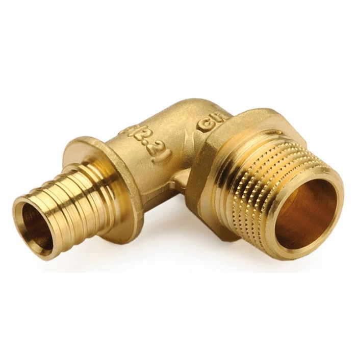 Коліно для НГ із зовнішнім різьбленням General Fittings ?16(2,2) х 1/2"