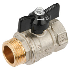 Кран кульовий General Fittings ВН 1" ручка "метелик"