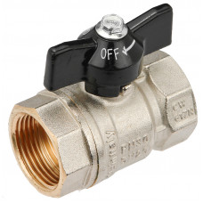 Кран кульовий General Fittings ВВ 1" ручка "метелик"