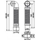 Гофра для консольного унітазу Sanit d110x450-610 мм