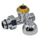Кран радіаторний Tiemme 1/2" ЗЗ прямий хромований