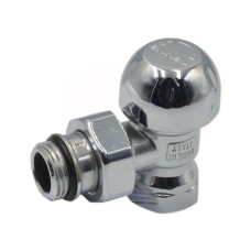 Кран радіаторний Tiemme 1/2" ВЗ кутовий хромований