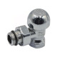 Кран радіаторний Tiemme 1/2" ВЗ кутовий хромований