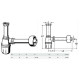 Сифон для умивальника Viega 1 1/4"x1 1/4" пластик білий бутилка без верха 108694